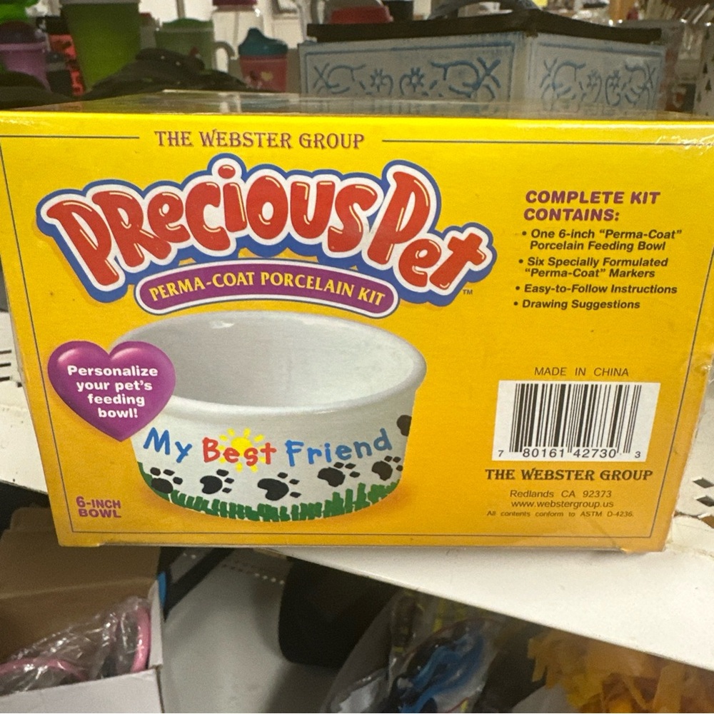 Precious Pet DIY Feeding Bowl Porcelain Kit [780161427303] Ages 4+ yrs.
